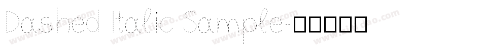 Dashed Italic Sample字体转换